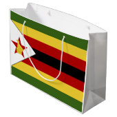 ジンバブエの国旗 ラージペーパーバッグ (裏面アングル)