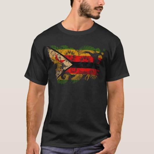 ジンバブエの旗 Tシャツ (正面)