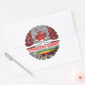 ジンバブエジンバブエカナダツリールーツ ラウンドシール (封筒)