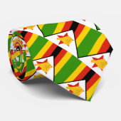 ジンバブエネクタイ、ファッションジンバブエ国旗、ビジネス ネクタイ (ロール)
