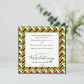 ジンバブエパーソナライズされた国結婚旗のお祝い 招待状 (スタンド正面)