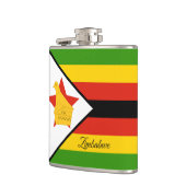 ジンバブエフラグ&旅行ジンバブエ/スポーツファン フラスク (左)