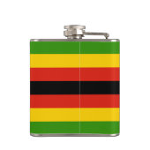 ジンバブエフラグ&旅行ジンバブエ/スポーツファン フラスク (裏面)