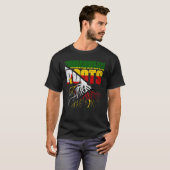 ジンバブエルーツジンバブエプライド国旗 Tシャツ (正面フル)