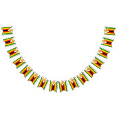 ジンバブエ国旗とパーティージンバブエ横断幕/結婚式 バンティングフラッグ (全)