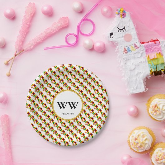 ジンバブエ国旗のお祝い 誕生日 ヘリテージ パーティー ペーパープレート (パーティー)