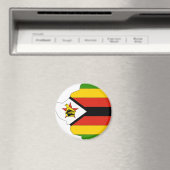 ジンバブエ国旗の地図 マグネット (インサイチュ (食洗機))