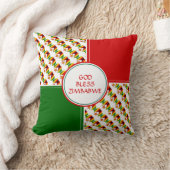 ジンバブエ国旗の愛国的神の祝福 クッション (ブランケット)