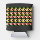 ジンバブエ国旗モノグラム愛国心 缶クーラー (裏面)