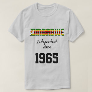 ジンバブエ国旗独立お祝い Tシャツ