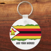ジンバブエ国旗 キーホルダー (正面)