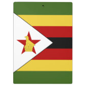 ジンバブエ国旗 クリップボード (裏面)