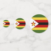 ジンバブエ国旗 コンフェッティ (正面)