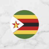 ジンバブエ国旗 コンフェッティ (スモール正面)