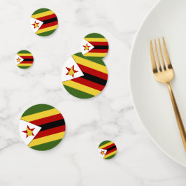 ジンバブエ国旗 コンフェッティ