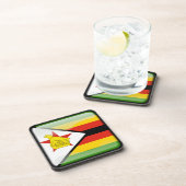 ジンバブエ国旗 コースター (右側)
