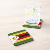 ジンバブエ国旗 コースター (右側)