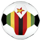 ジンバブエ国旗 サッカーボール (回転)