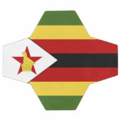 ジンバブエ国旗 サッカーボール (フラット)