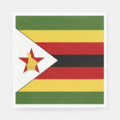 ジンバブエ国旗 スタンダードランチョンナプキン (正面)