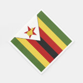 ジンバブエ国旗 スタンダードランチョンナプキン (角)