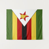 ジンバブエ国旗 タペストリー (正面(横))