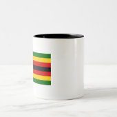 ジンバブエ国旗 ツートーンマグカップ (中央)
