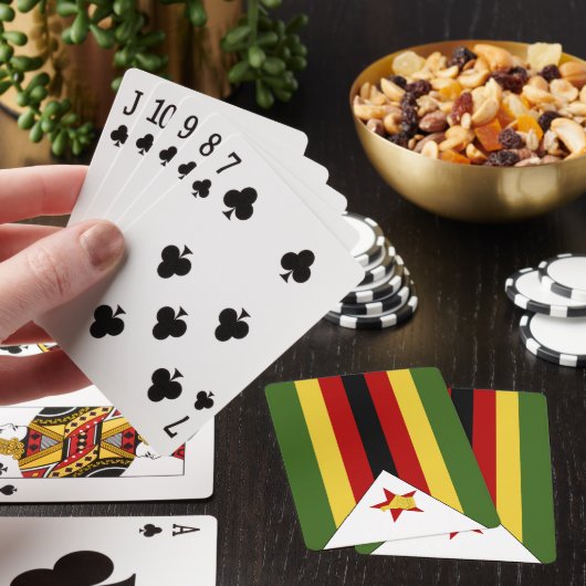 ジンバブエ国旗 トランプ (インサイチュ)