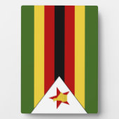 ジンバブエ国旗 フォトプラーク (正面)