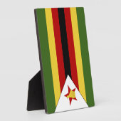 ジンバブエ国旗 フォトプラーク (側面)