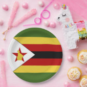 ジンバブエ国旗 ペーパープレート (パーティー)