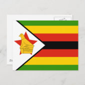 ジンバブエ国旗 ポストカード (正面/裏面)