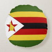 ジンバブエ国旗 ラウンドクッション (正面)