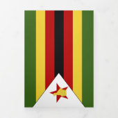 ジンバブエ国旗 三つ折りカード (カバー)