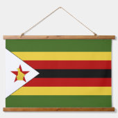 ジンバブエ国旗 吊り下げ型タペストリー (正面2)