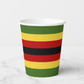 ジンバブエ国旗 紙コップ (裏面)