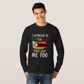 ジンバブエ国旗 Tシャツ (正面フル)
