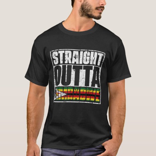 ジンバブエ国旗 Tシャツ (正面)