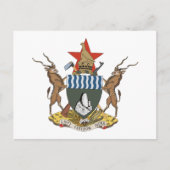 ジンバブエ国章のポストカード ポストカード (正面)