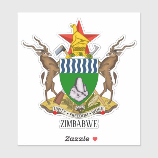 ジンバブエ国軍愛国者服 シール (シート)