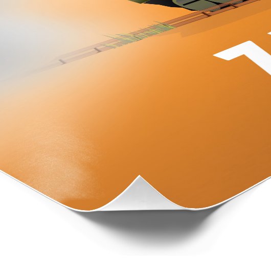 ジンバブエ地図図解入りの、写真付きの旅行ポスター ポスター (コーナー)