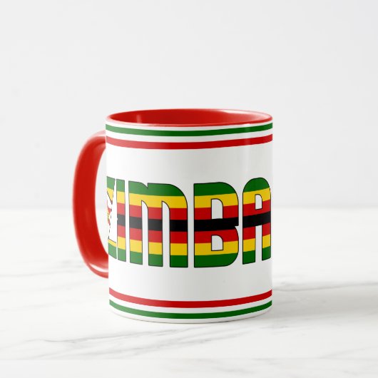 ジンバブエ愛国的なコーヒーとシピン マグカップ (正面左)