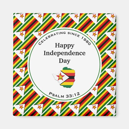 ジンバブエ独立 マグネット (正面)