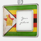 ジンバブエ シルバープレートフレームオーナメント (左)