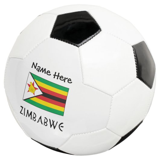 ジンバブエ ジンバブエ国旗 オーダーメイド サッカーボール (3/4)