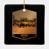 ジンバブエ セラミックオーナメント (裏面)