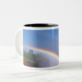 ジンバブエ、ビクトリア滝国立公園。ダブル ツートーンマグカップ (正面左)