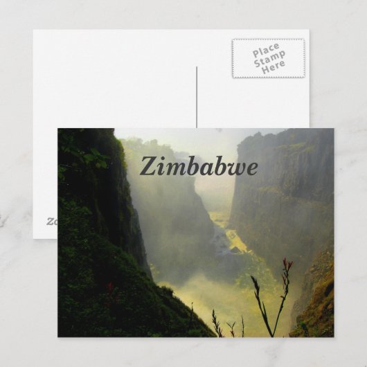 ジンバブエ ポストカード (正面/裏面)