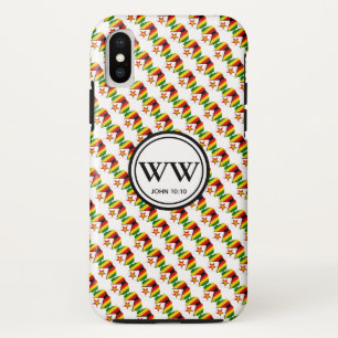 ジンバブエ・モノグラム・クリスチャン iPhone XSケース
