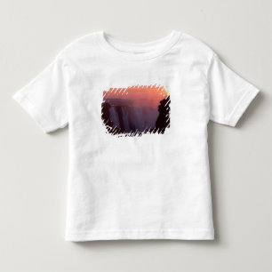 ジンバブエ、ヴィクトリアの滝国立公園。もや トドラーTシャツ